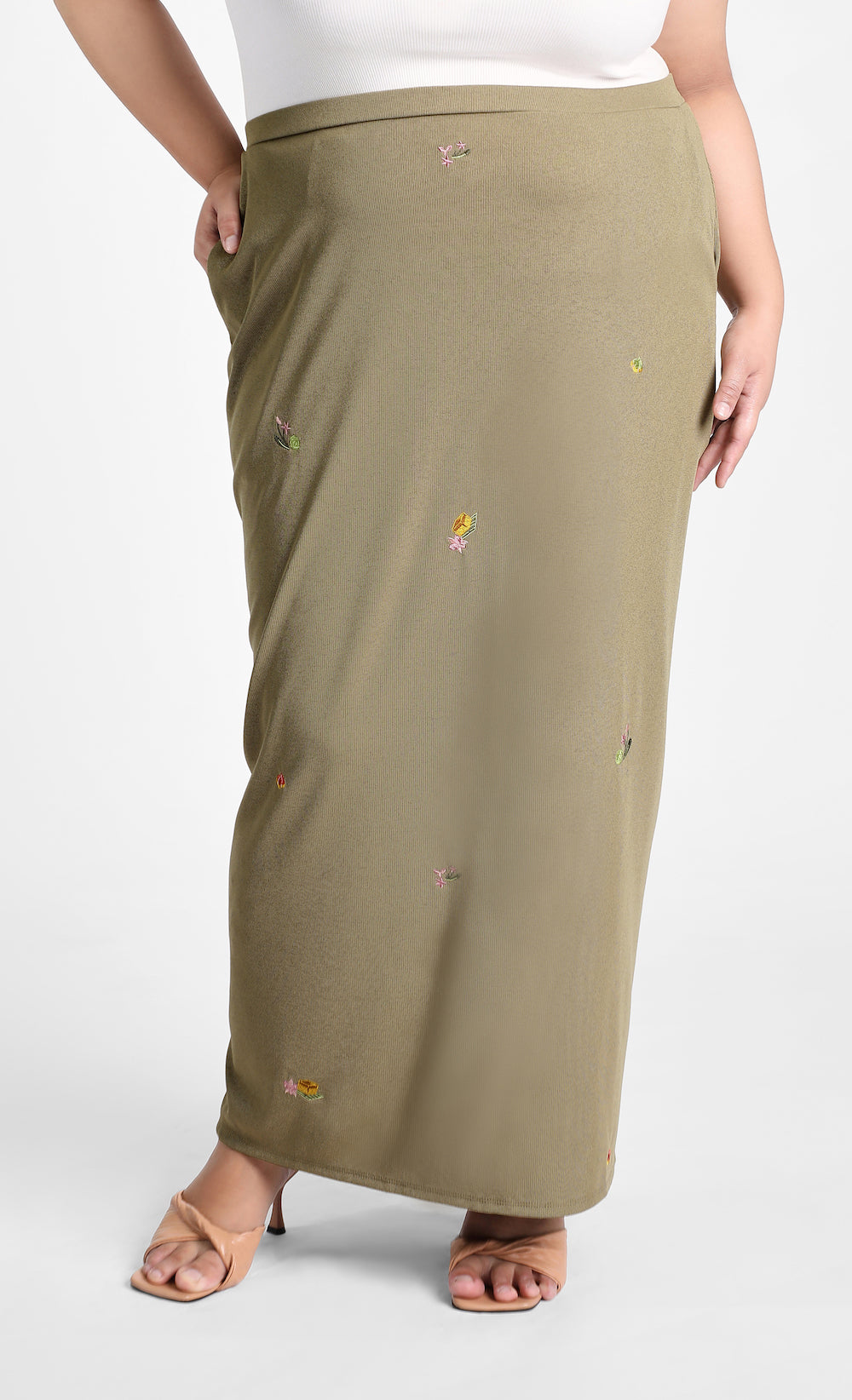 Olive green shop skirts xl