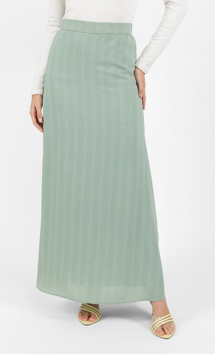 Textured Maxi Skirt in Sage – LILIT. Store