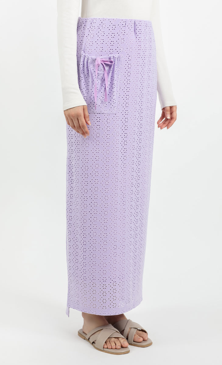Comeback Cut-Out Knit Skirt in Lavender – LILIT. Store